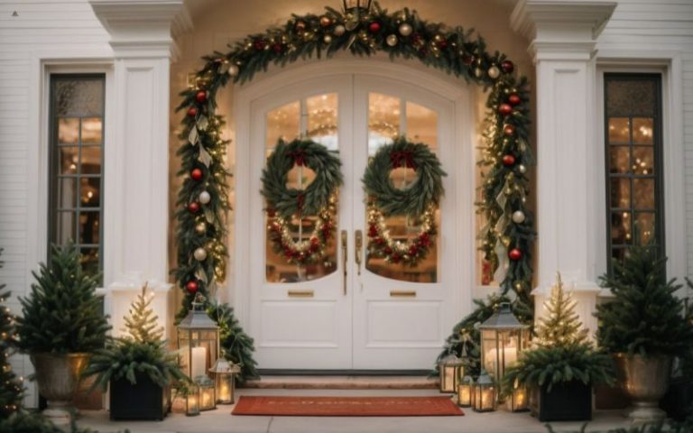 Entry Table Christmas Decor Ideas