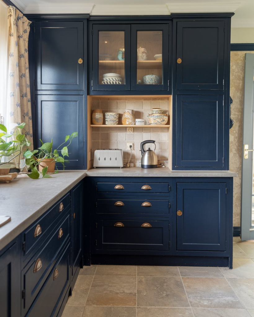 Navy Kitchen Cabinet Ideas