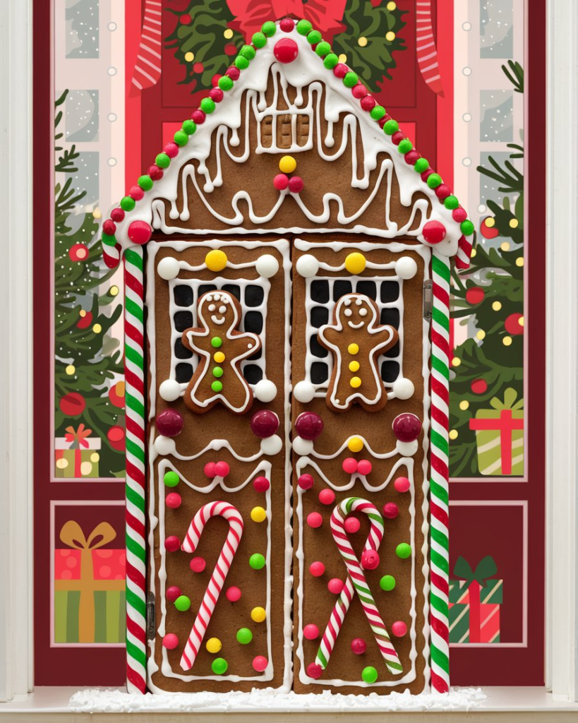 Gingerbread House Door Decor Ideas